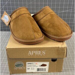 Apres by LaMO Men's Classic Scuff Slippers Sz. M (8.5-9) Chestnut New NIB